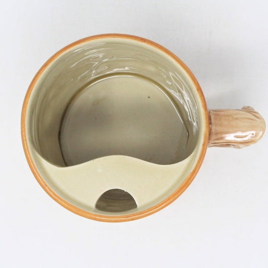 Beer Mustache Mug, German Style, Two Gentleman Drinking, Japan, Vintage, SOLD
