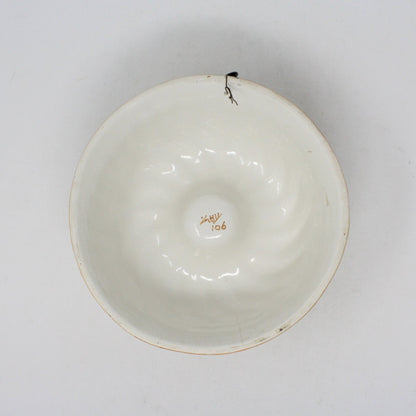 Decorative Mold, Italian Hand Painted #901, Yellow Flowers and Vines, Vintage