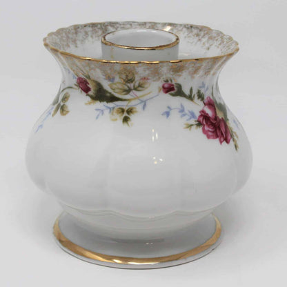 Candle Holder & Vase, Chodziez, Moss Rose, Vintage, Poland, Taper