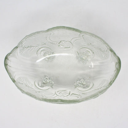 Bowl, Jeannette Glass, Lombardi Footed Bowl, Vintage 1950's
