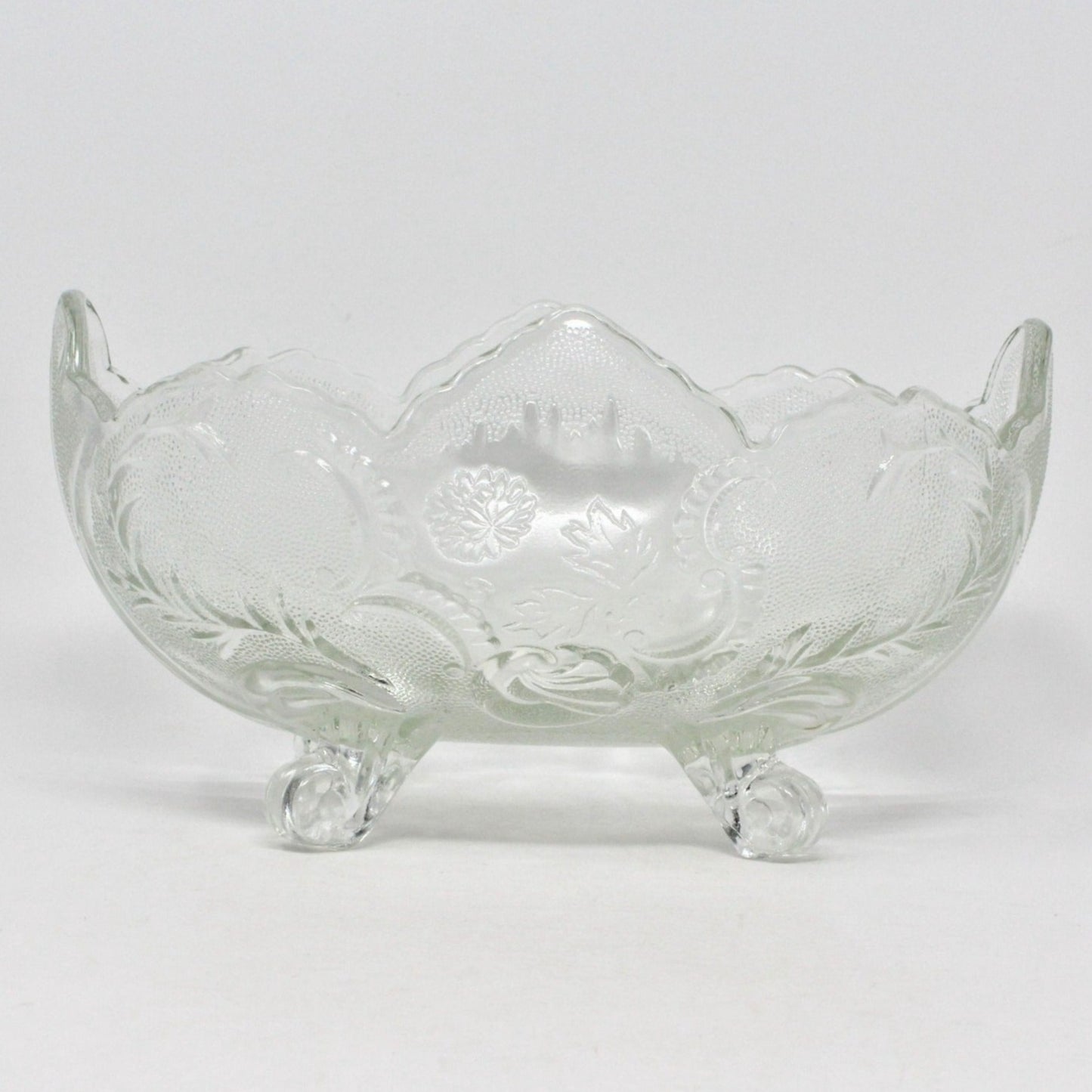 Bowl, Jeannette Glass, Lombardi Footed Bowl, Vintage 1950's