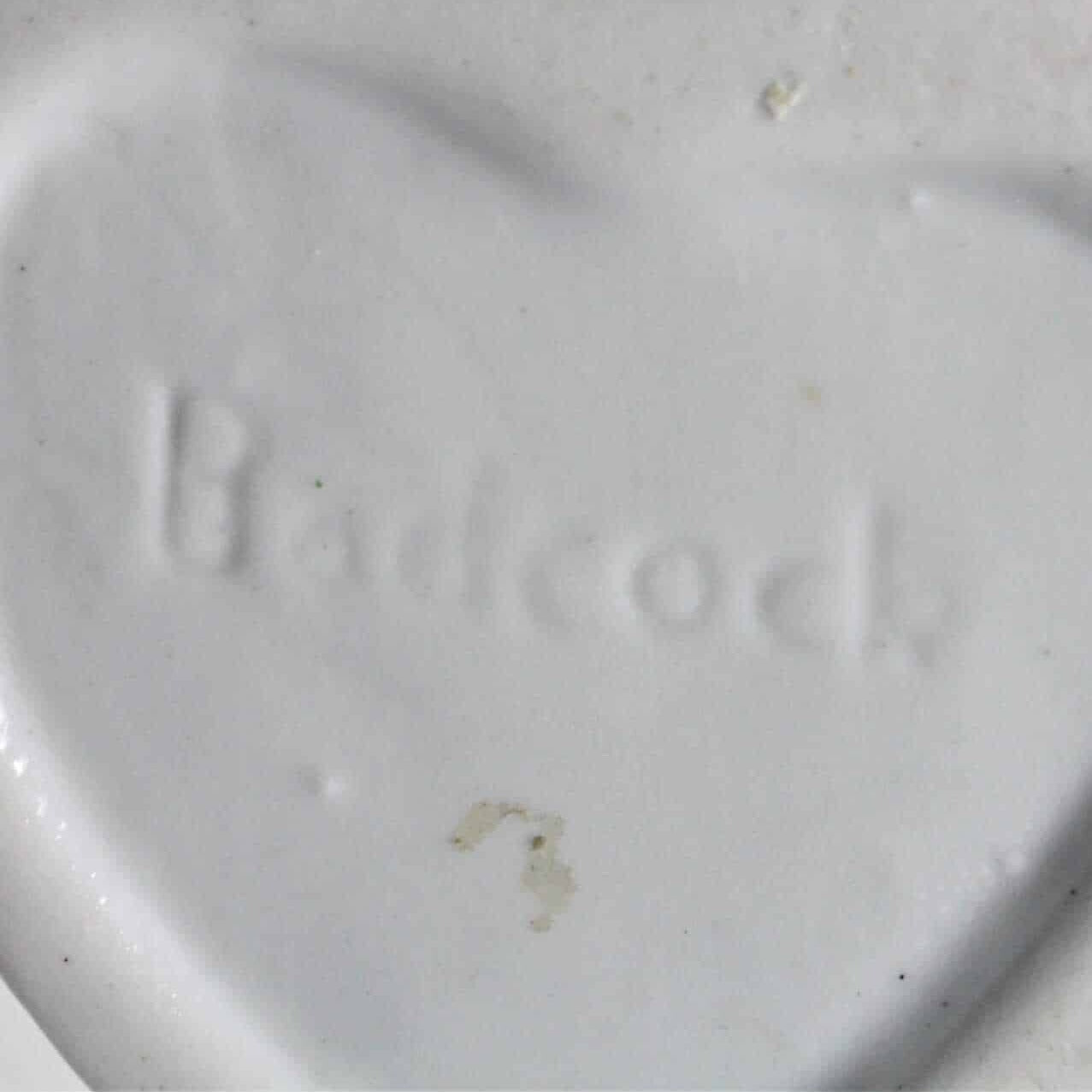 Trinket Box, Badcock, Heart Shaped, Porcelain, Vintage