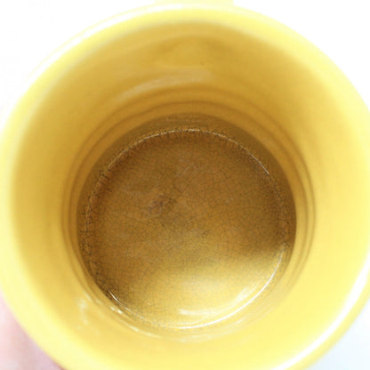 Mugs, Frankoma C3 Autumn Yellow, Red Sapulpa, Set of 2, Vintage