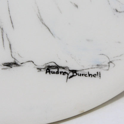 Trivet, Bride & Groom Audrey Burchell, Delano Studios, Vintage, RARE