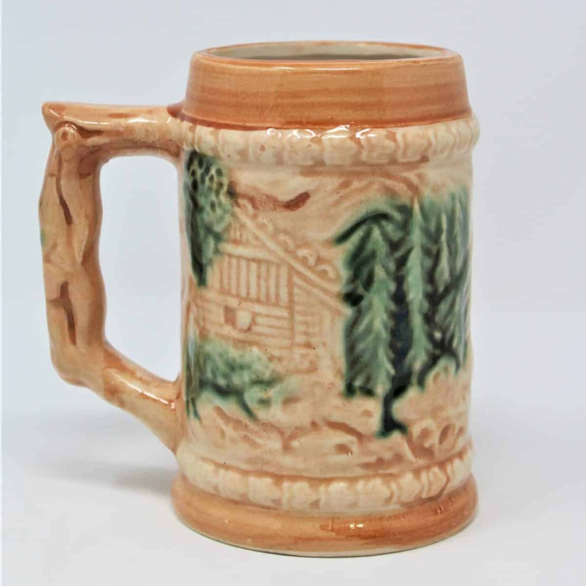 Beer Stein, German Style, Half Pint, Japan Ceramic, Vintage