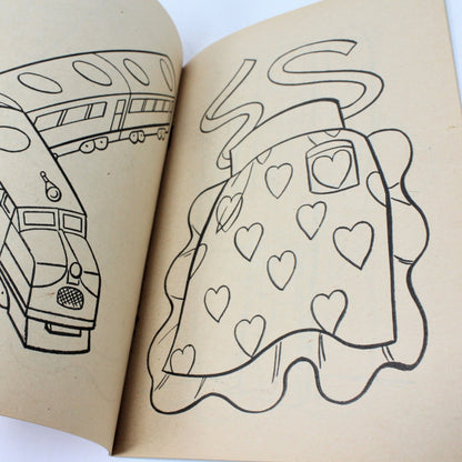Coloring Book, Big Little Coloring Book, Easy Pictures to Color, NOS, Vintage