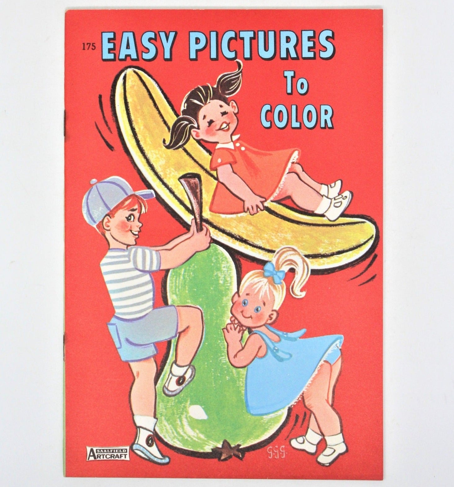 Coloring Book, Big Little Coloring Book, Easy Pictures to Color, NOS, Vintage
