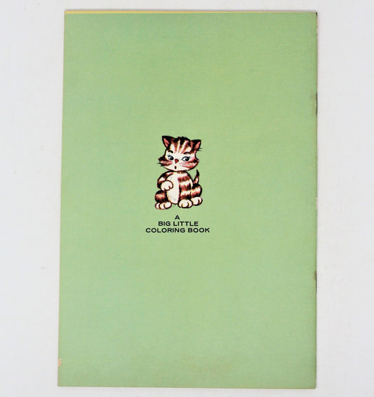 Coloring Book, Big Little Coloring Book, Easy Pictures to Color, NOS, Vintage