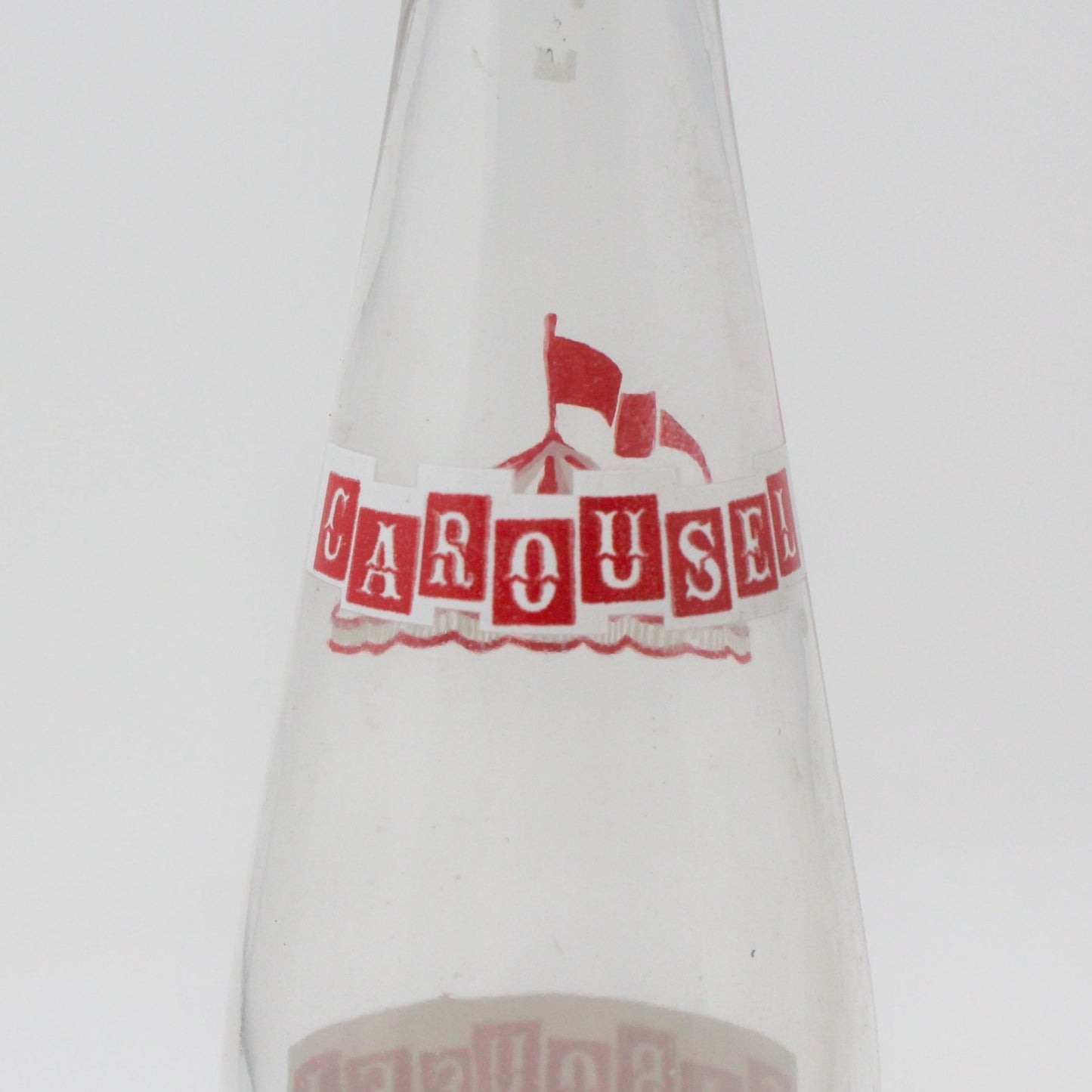 Soda Bottle, Carousel Pop Shoppe, ACL 12oz, Warren, Ohio / Canada, Vintage