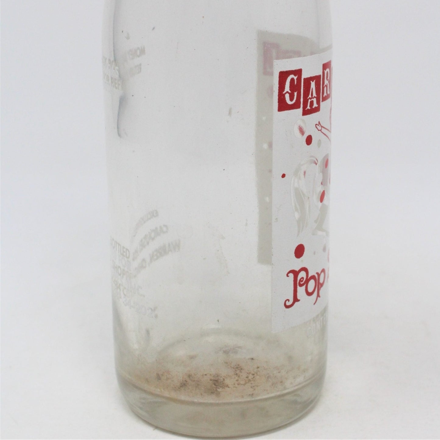 Soda Bottle, Carousel Pop Shoppe, ACL 12oz, Warren, Ohio / Canada, Vintage
