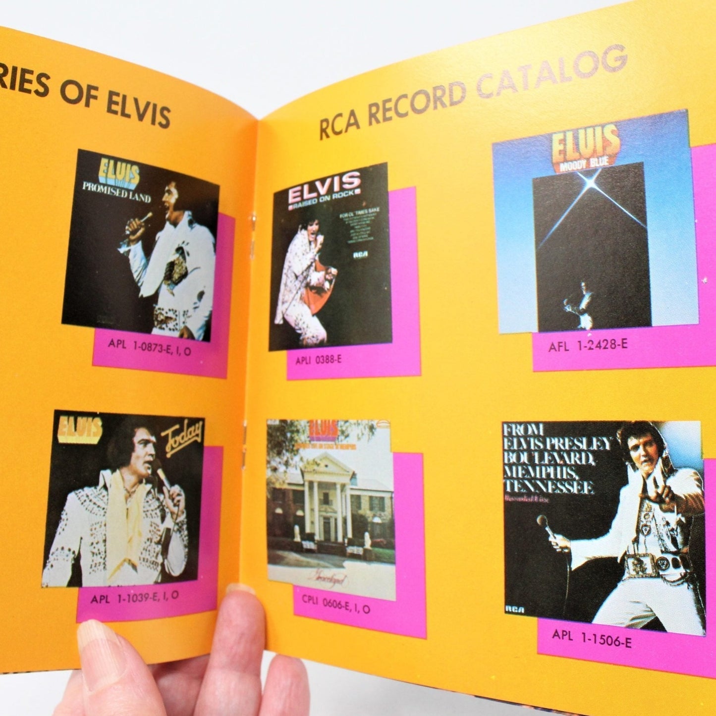 Brochure, Elvis Presley, Memories of Elvis Album Promotion, NOS, Vintage