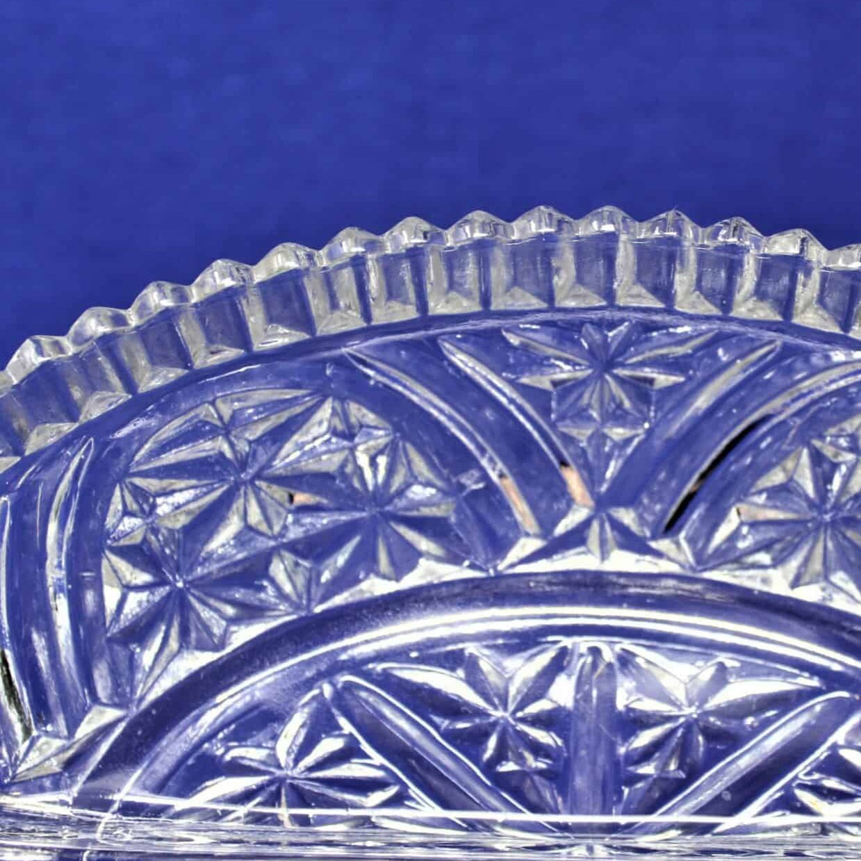 Divided Relish Dish, Anchor Hocking, Stars and Bars, Vintage