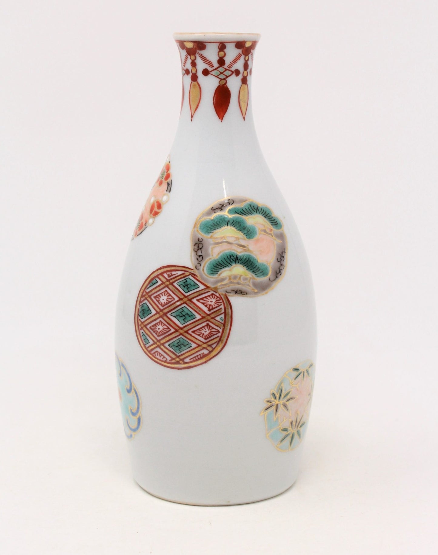 Sake Decanter / Tokkuri, Japanese Symbols, Vintage Porcelain