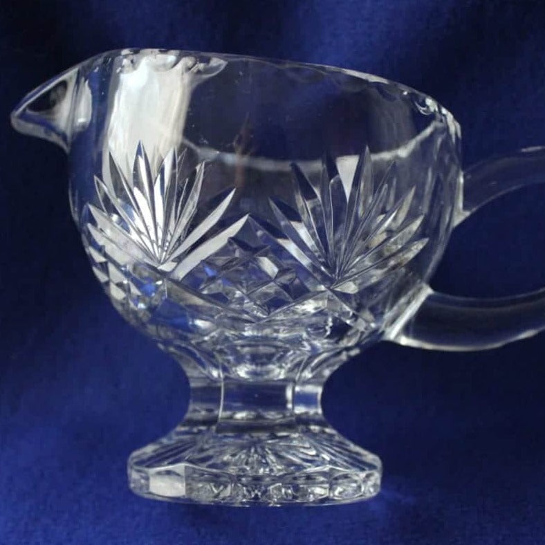 Gravy Boat / Saucière, Bohemian Glassworks, Christie, Czech Republic Crystal