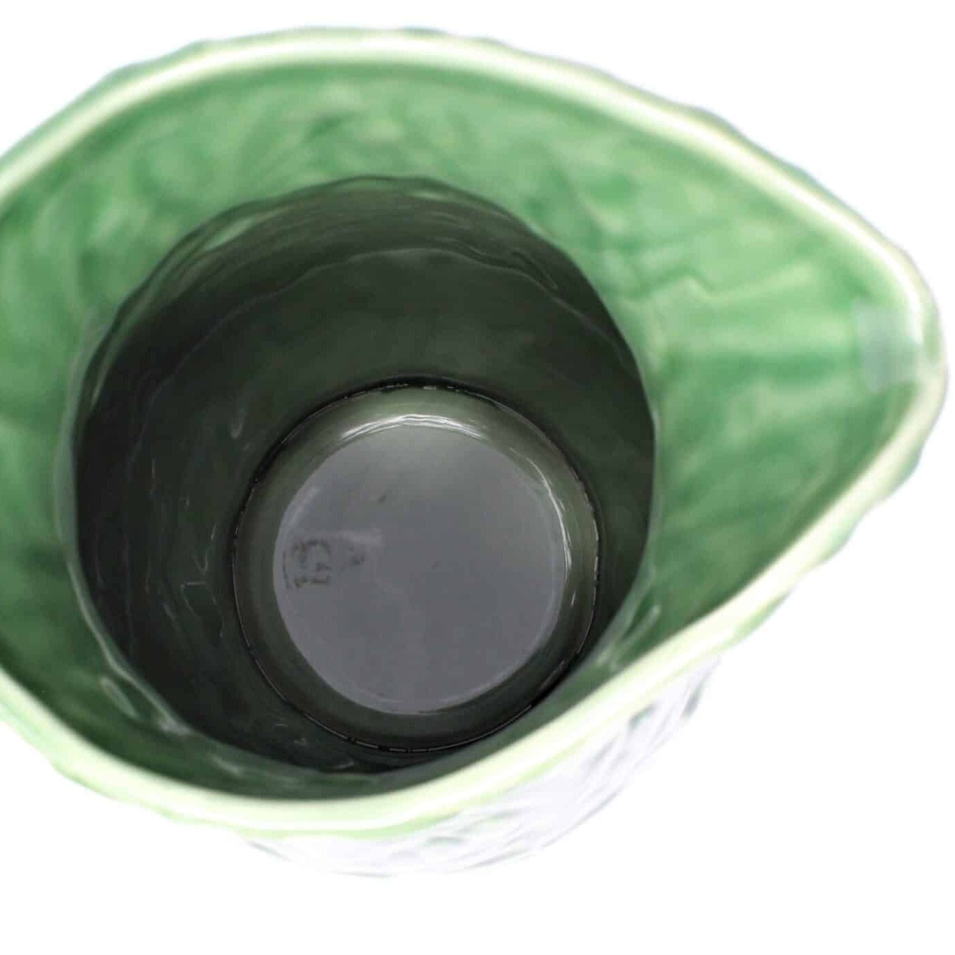 Pitcher, Lenox, Aerin Lauder Green Leaves, Ceramic, RARE