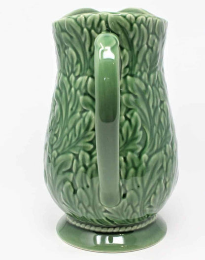 Pitcher, Lenox, Aerin Lauder Green Leaves, Ceramic, RARE