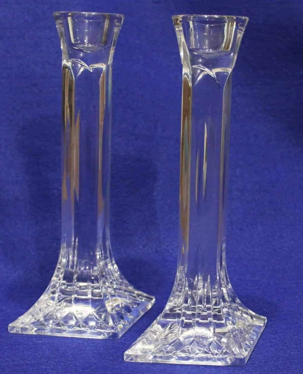 Candle Holders, Stuart Crystal, Carlingford, Crystal Tapers, Set of 2, Vintage