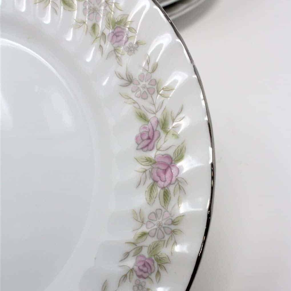 Appetizer Plates, Dansico, Teahouse Rose, Set of 8, Vintage