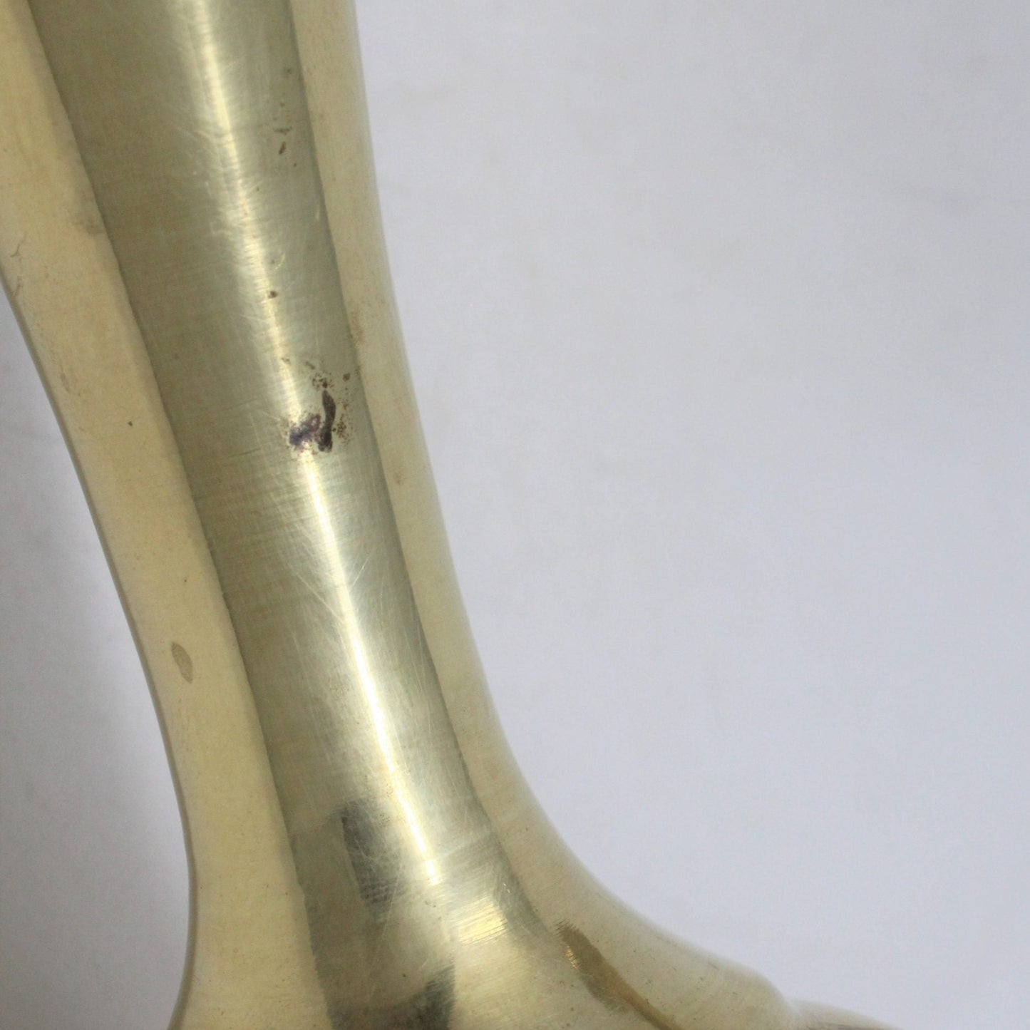 Bud Vase, Brass Fluted, Set of 2, Vintage
