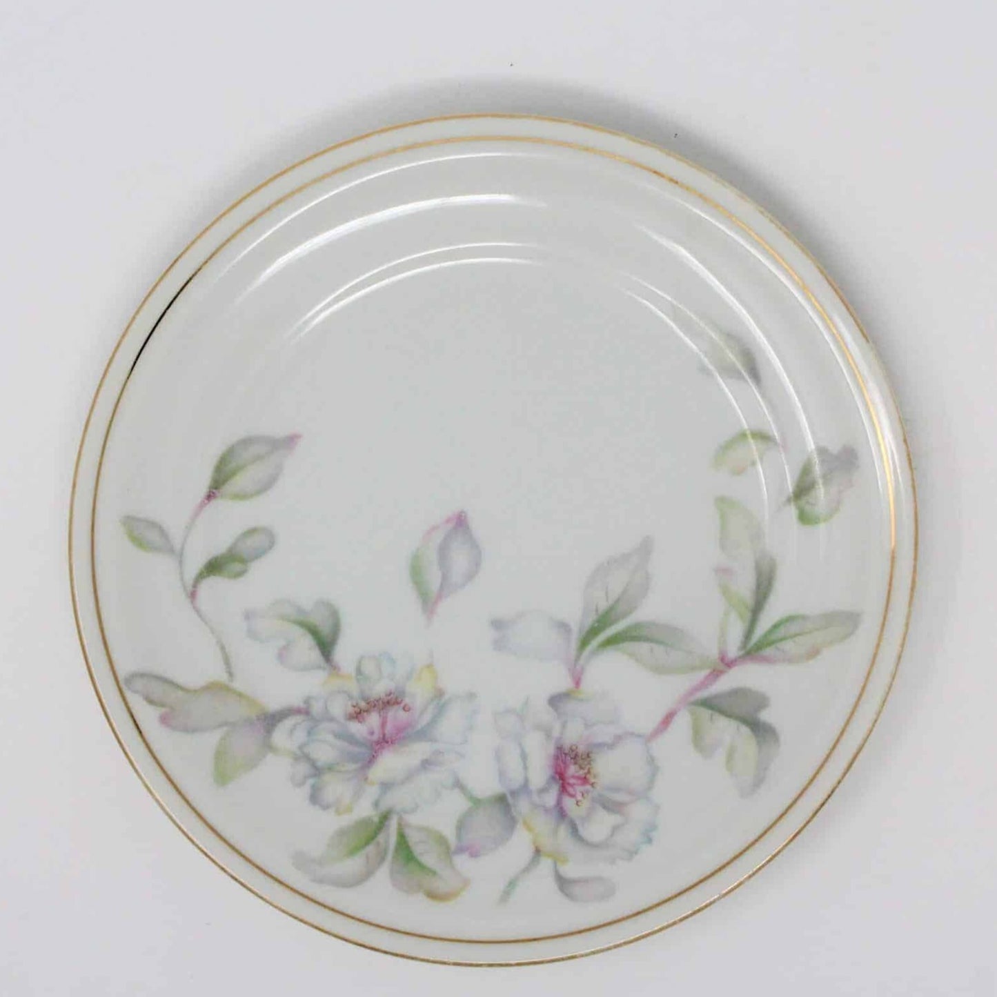 Appetizer Plates, Meito, Springtime, Set of 7, Vintage Japan