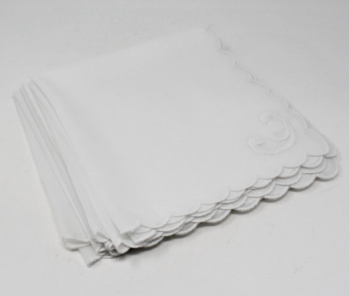 Placemats and Napkins Set, White Organza, 14 Pcs, Vintage Linens