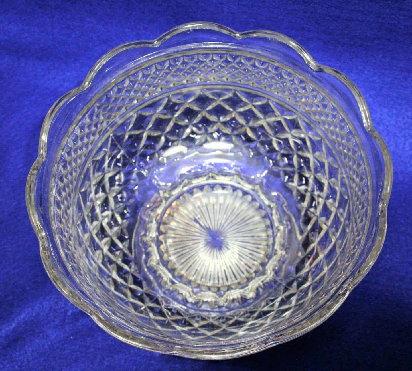 Bowl, Anchor Hocking, Wexford Footed, Glass, Vintage 10"