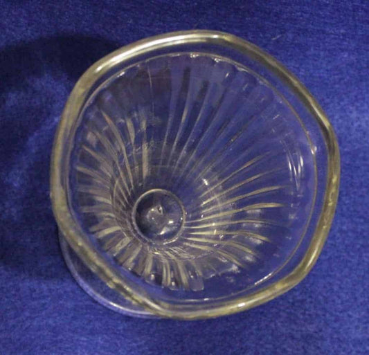 Soda Fountain / Ice Cream Sundae Glasses, Ribbed, Set of 4