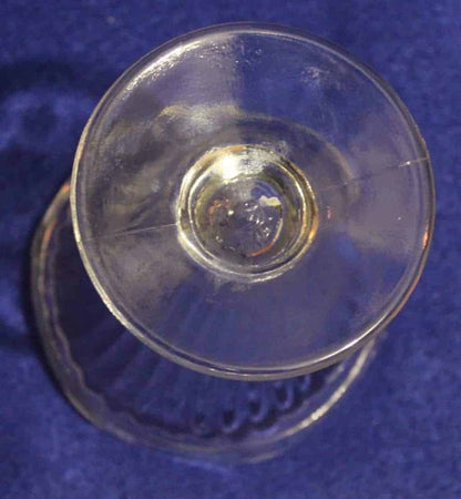 Soda Fountain / Ice Cream Sundae Glasses, Ribbed, Set of 4