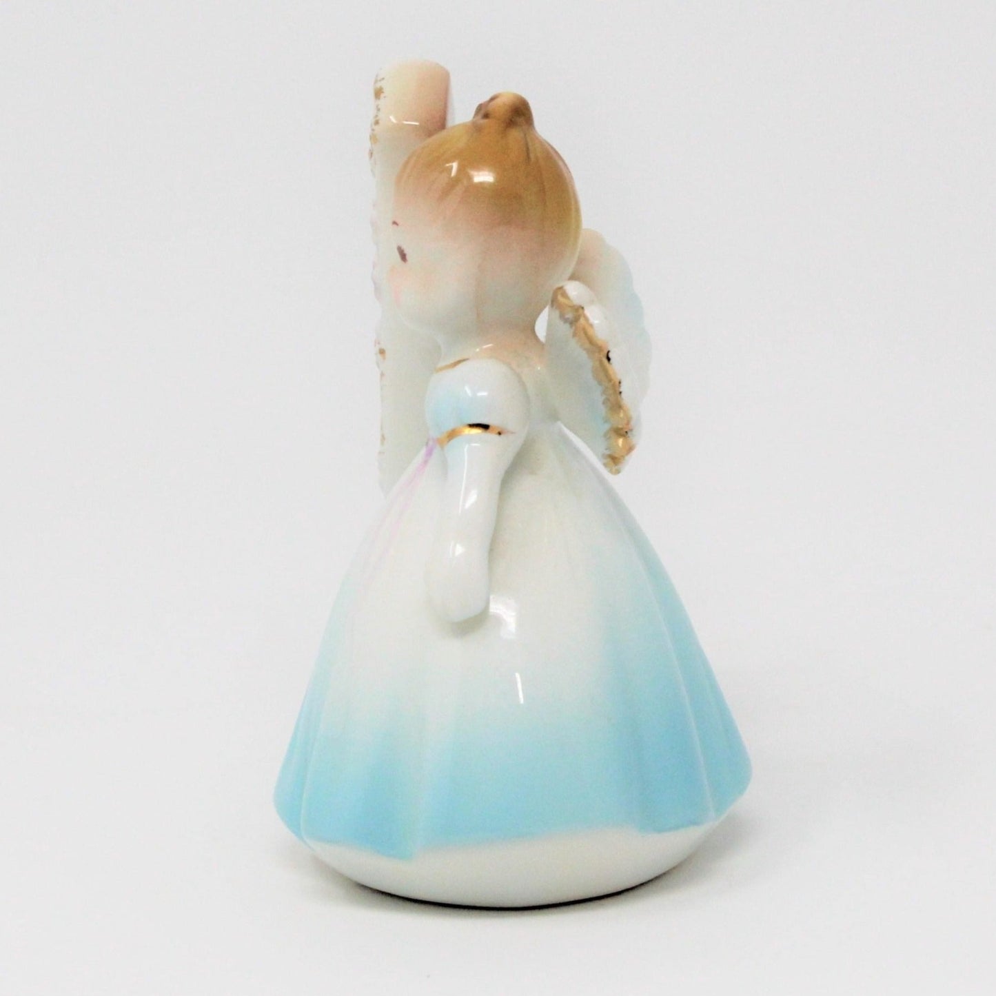 Figurine, Josef Originals Birthday Angel, 1 Year, Blue Dress, Vintage