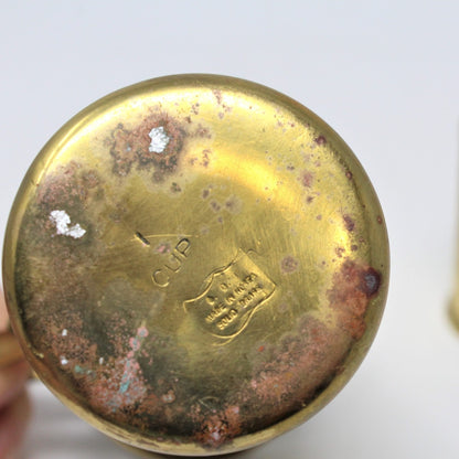Measuring Cups, Brass Set of 3, O.D.I., Stackable, Vintage Korea RARE