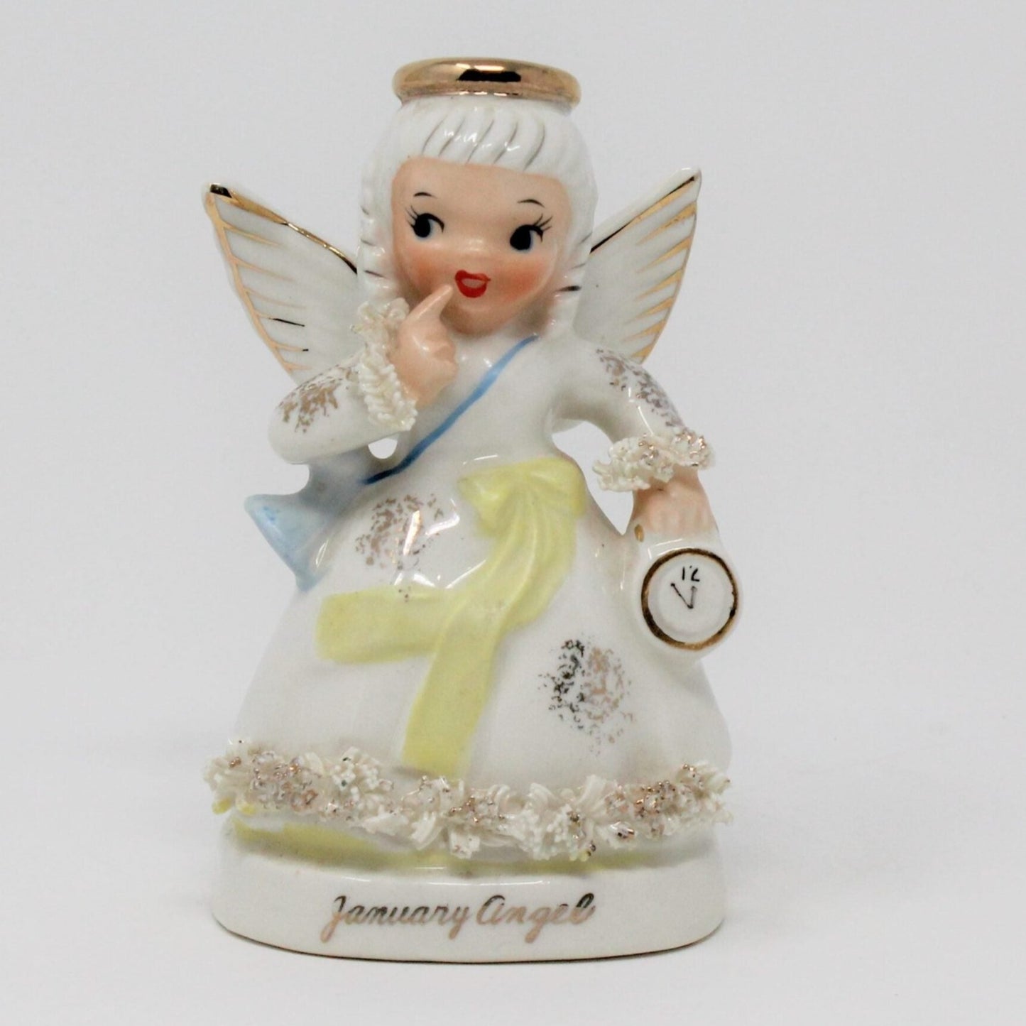 Figurine, Napco, January Birthday Angel, A1361, Japan, Vintage