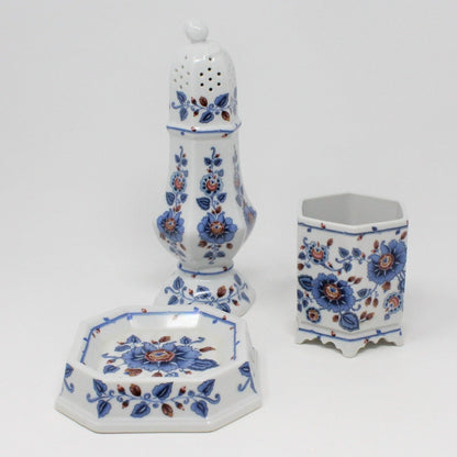 Vanity Set, Vintage Estee Lauder Youth Dew, Porcelain Garden Gift Set, Vintage