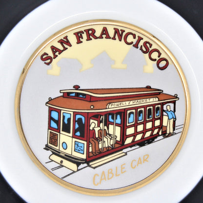 Decorative Plate, San Francisco Cable Car Souvenir Collector Plate, Vintage