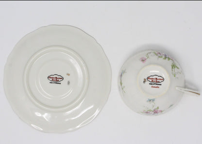 Coffee Cups and Saucer, Theodore Haviland, Annette, Vintage