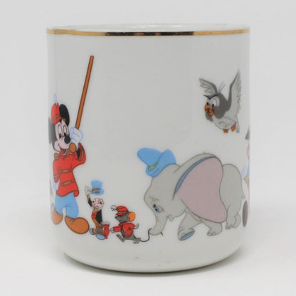 Mug / Child Cup, Disney, Mickey, Dumbo, Pinocchio, Donald, Japan Vintage