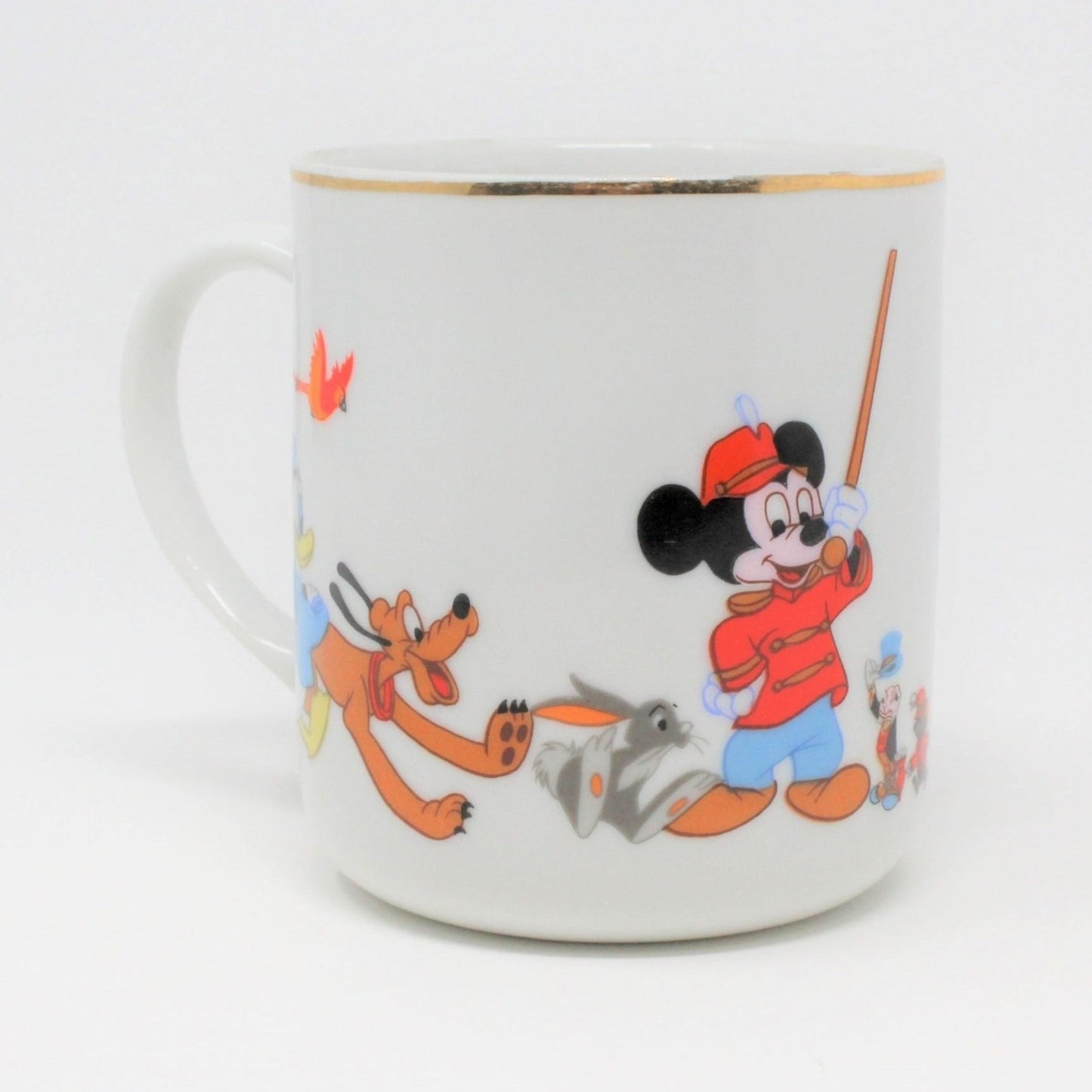 Mug / Child Cup, Disney, Mickey, Dumbo, Pinocchio, Donald, Japan Vintage