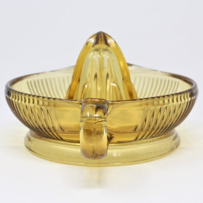 Reamer / Fruit Juicer, Depression Glass, Amber Honey, Vintage, SOLD