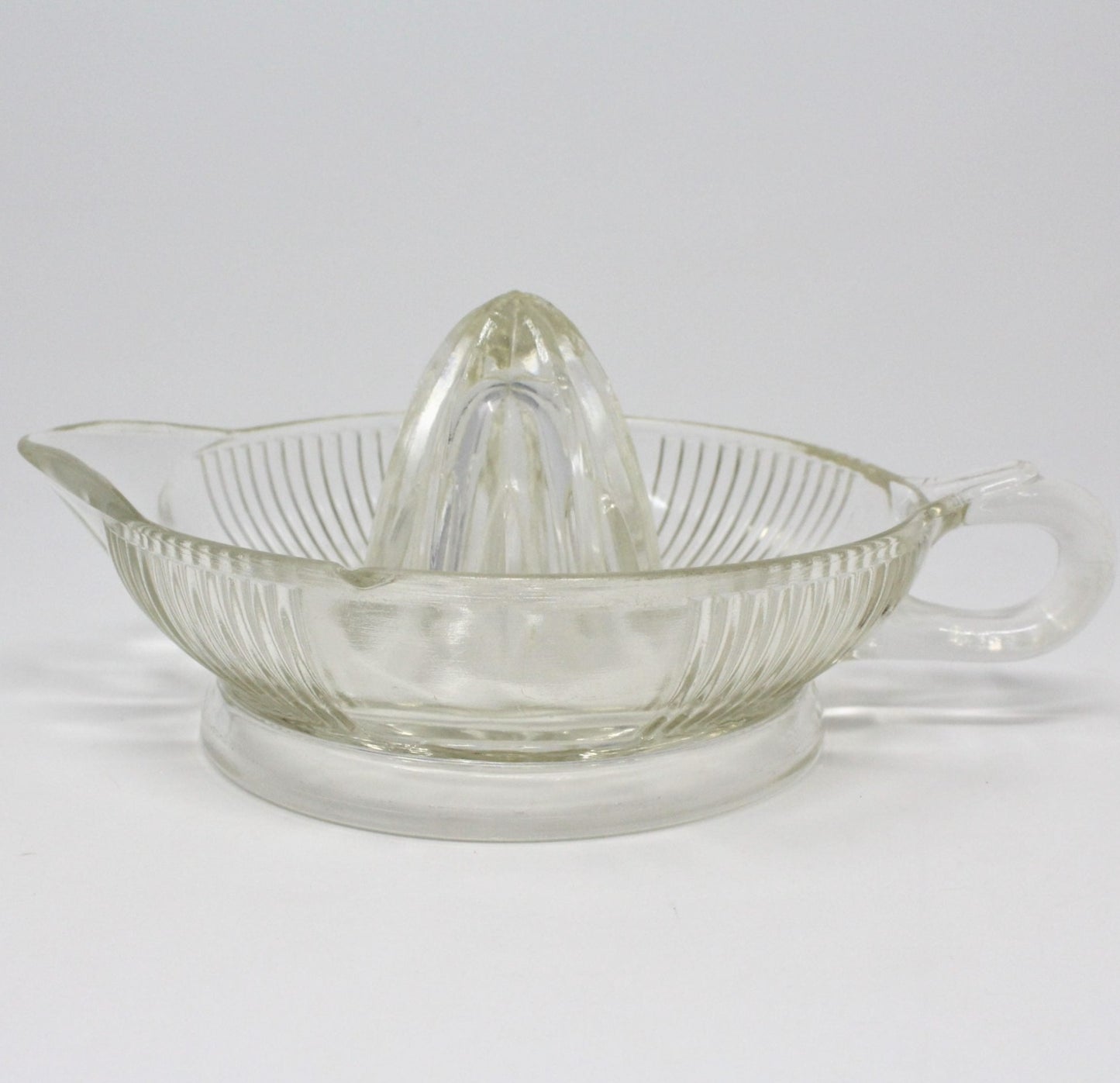 Reamer / Fruit Juicer, Depression Glass, Clear, Vintage