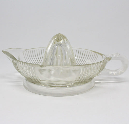 Reamer / Fruit Juicer, Depression Glass, Clear, Vintage