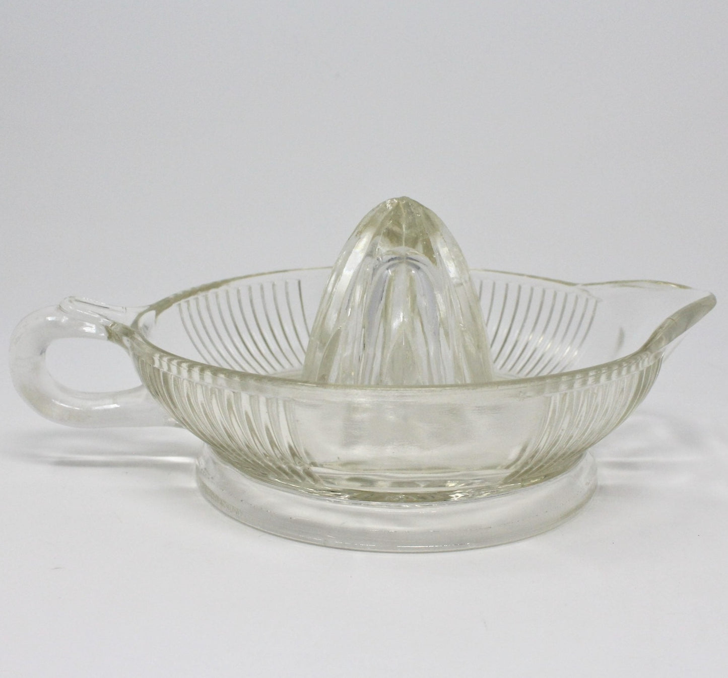 Reamer / Fruit Juicer, Depression Glass, Clear, Vintage