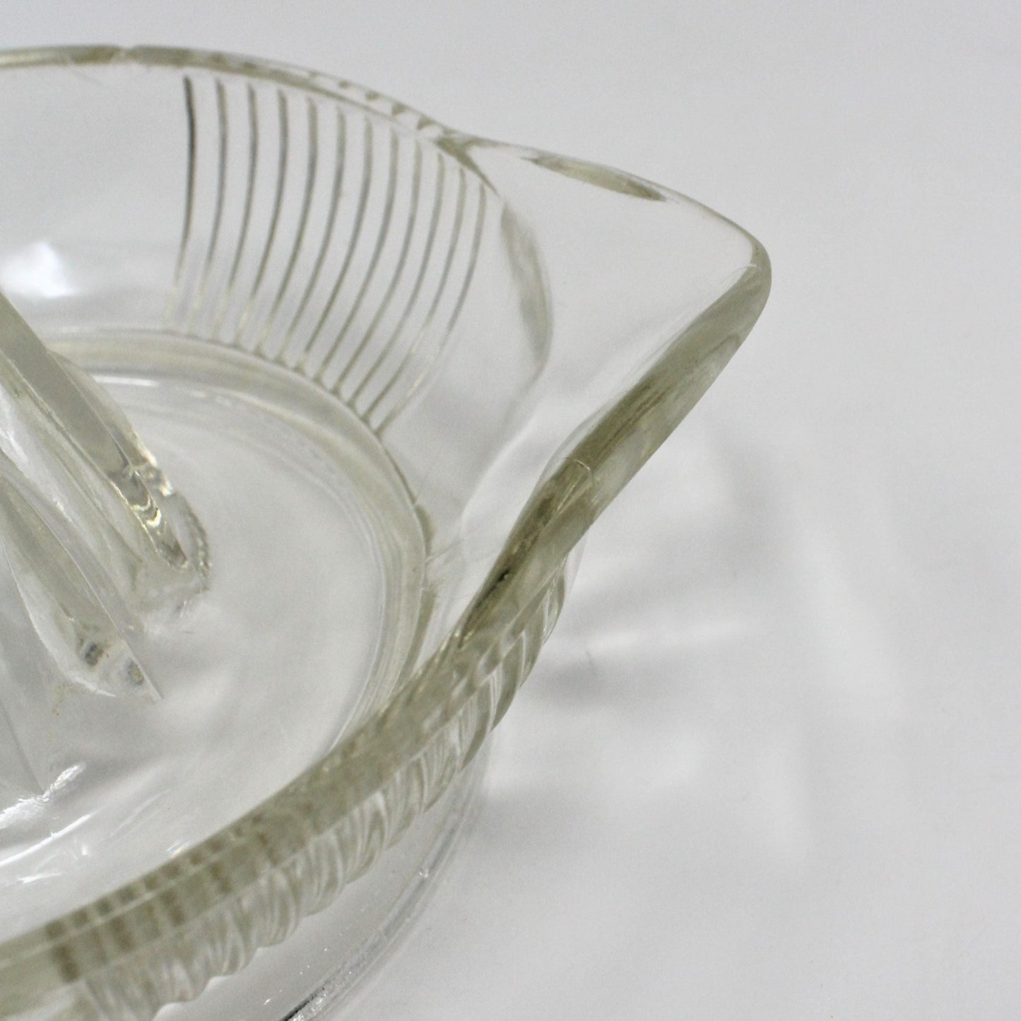 Reamer / Fruit Juicer, Depression Glass, Clear, Vintage