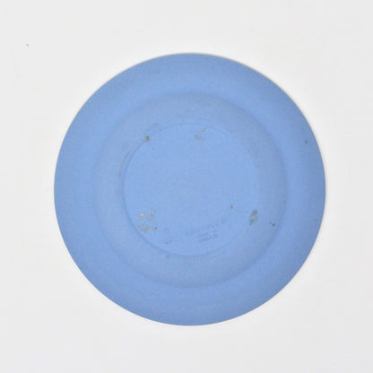 Plate, Blue Jasperware Aurora, Wedgwood, 4 Inch Round Tray, Vintage