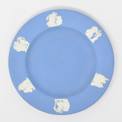 Decorative Plate, Blue Jasperware, Wedgwood, Vintage 1956