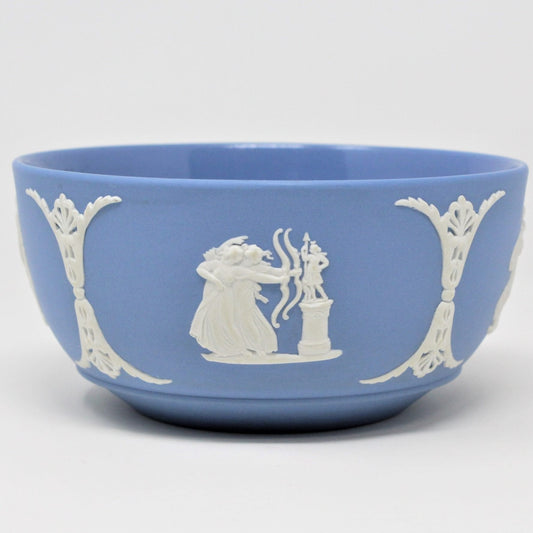 Bowl, Wedgwood Blue Jasperware, Vintage 1954