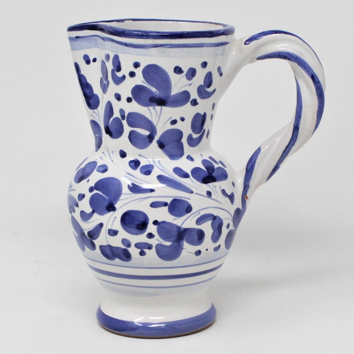 Pitcher, Deruta, Arabesco Bird, Italian Pottery, Blue & White