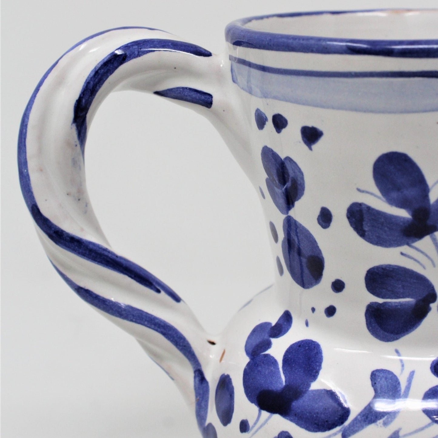 Pitcher, Deruta, Arabesco Bird, Italian Pottery, Blue & White