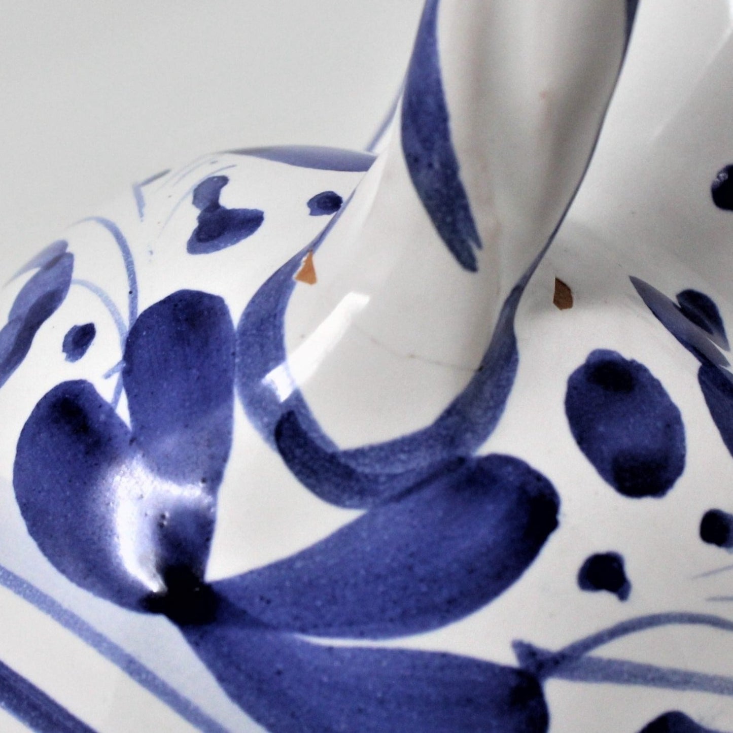 Pitcher, Deruta, Arabesco Bird, Italian Pottery, Blue & White
