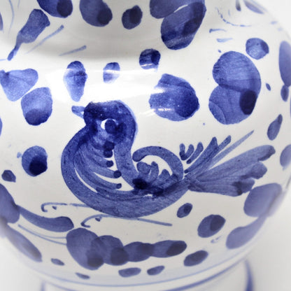 Pitcher, Deruta, Arabesco Bird, Italian Pottery, Blue & White