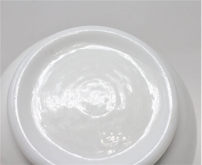 Vase, Fenton, Silver Crest Double Crimped Round Vase, 5" Vintage