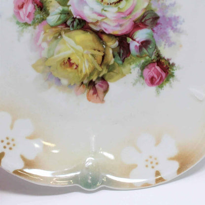 Cake Plate, Bavaria, Iridescent, Rare Red Lion Mark, Germany, Vintage